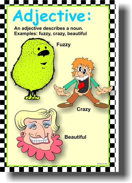 Adjective - Language Arts Classroom Poster