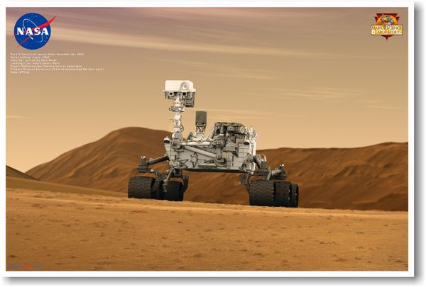 Curious? Mars Curiosity 4 - Classroom Science Poster