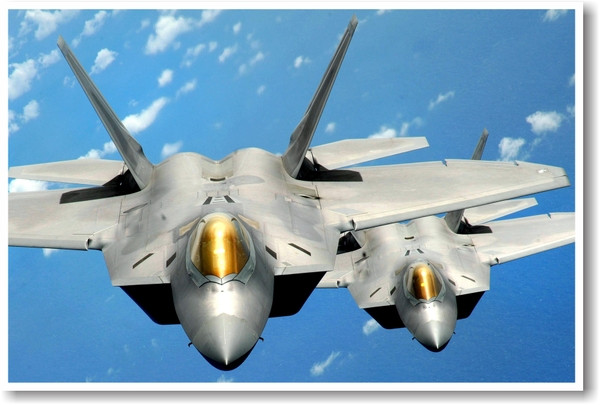 Pair of F-22 Airforce Raptors