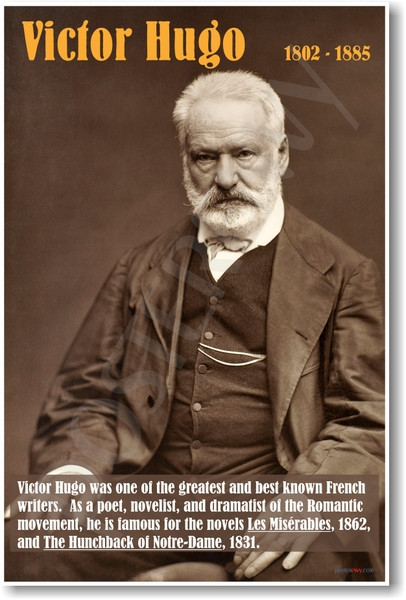 Victor Hugo - NEW Famous French Writer Poster