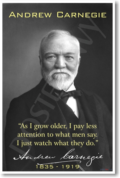 Andrew Carnegie - As I Grow Older - NEW Famous Person Poster