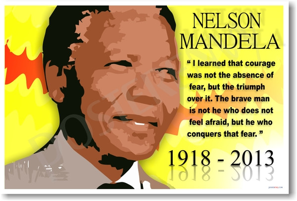 Nelson Mandela 4 - NEW Famous Person Poster