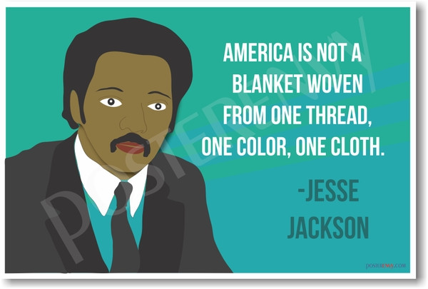 Jesse Jackson - NEW Famous African American Civil Rights Leader Poster