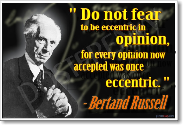 Bertand Russell - Do Not Fear - NEW Famous Person Poster