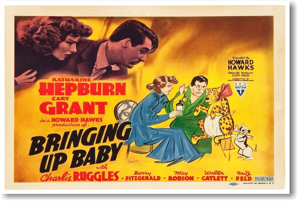 Bringing Up Baby - NEW Vintage Movie Poster