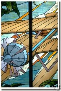 Seaplane in Stained Glass