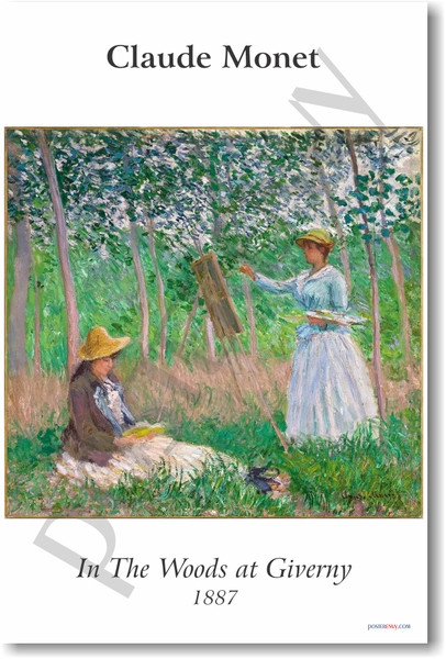 In the Woods at Giverny 1887 - Claude Monet