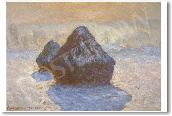 Haystack - Snow Effect 1891 - Claude Monet