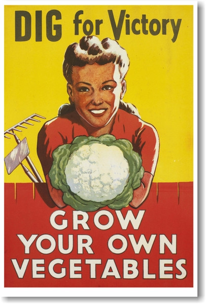 Dig For Victory - NEW Vintage Reprint Poster