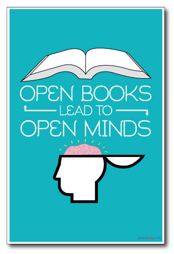 Reading - Open Books Lead To Open Minds - NEW Classroom Motivational PosterEnvy Poster 