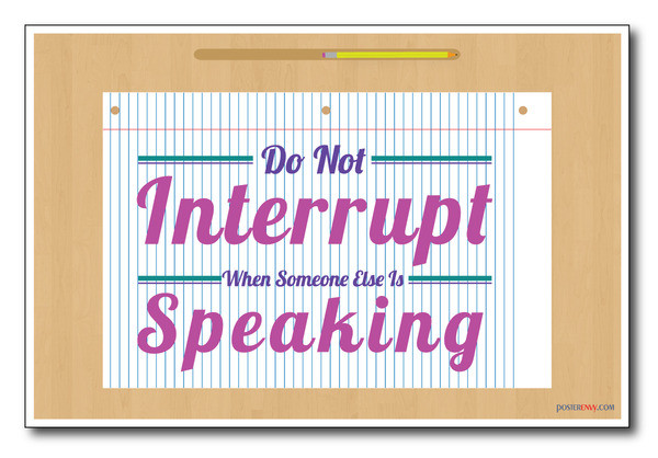 Do Not Interrupt - NEW Classroom Motivational Poster
