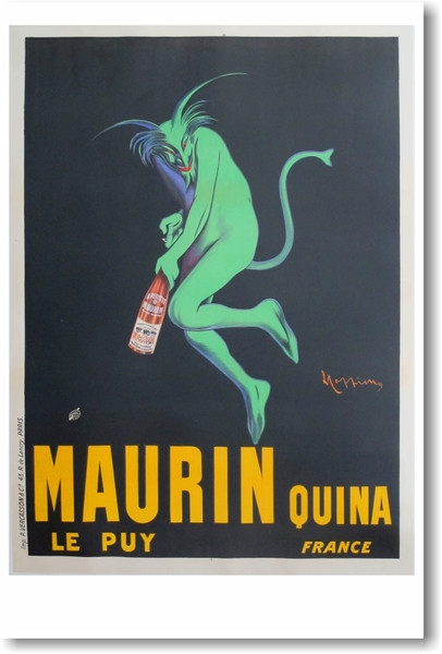 Maurin Quina Le Puy France - NEW Vintage Reprint Poster
