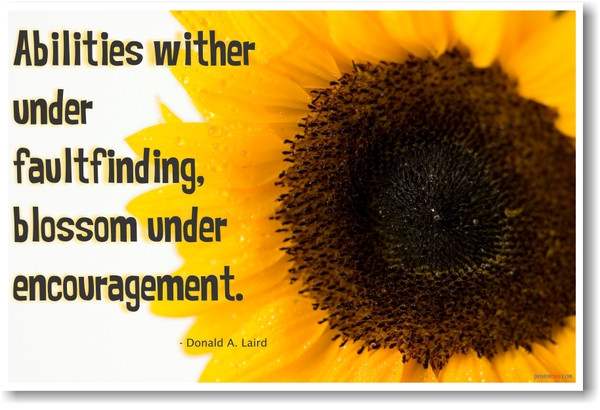 Abilities Wither Under Faultfinding - Donald Laird - NEW Classroom Motivational Poster