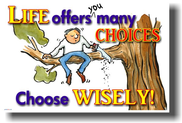 Life Offers You Many Choices, Choose Wisely