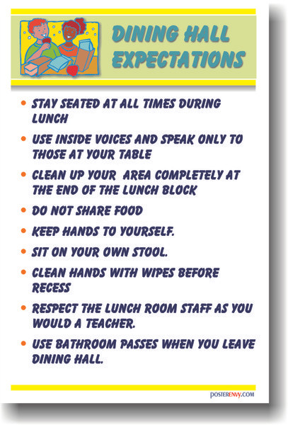 Dining Hall Expectations 3