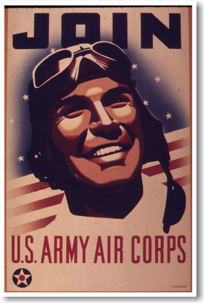 Join Army Air Corps - NEW Vintage Reproduction Poster