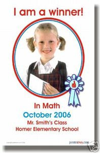 I am a Winner! Customize This Poster!!! - Classroom Poster Print Gift