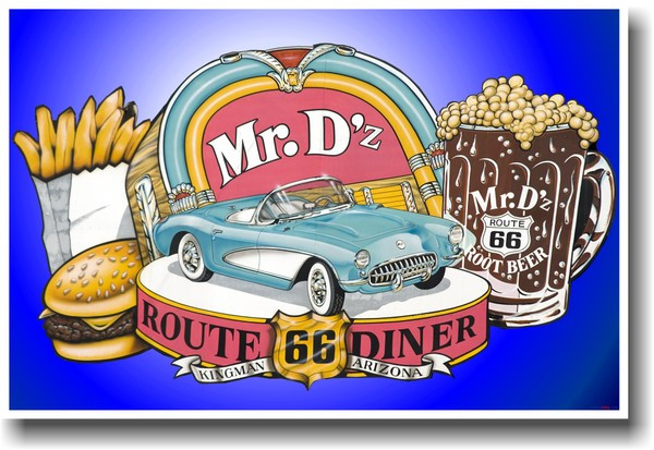 Mr Dzs Route 66 Diner Kingman Arizona