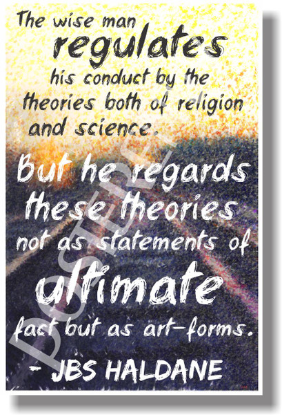 The Wise Man - JBS Haldane - NEW Classroom Motivational Poster (cm1019)