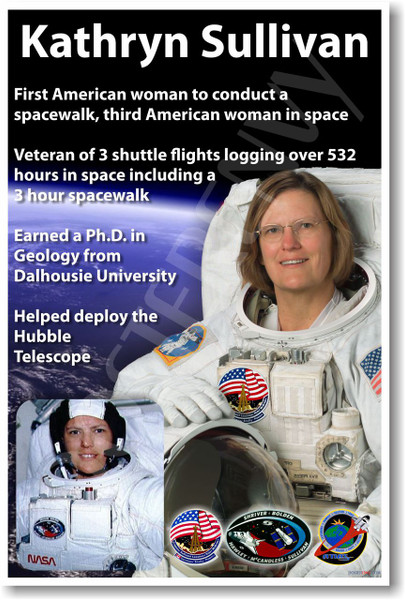 Kathryn Sullivan - NEW NASA American Woman Female Women Astronaut Space Shuttle Poster (fp371) PosterEnvy