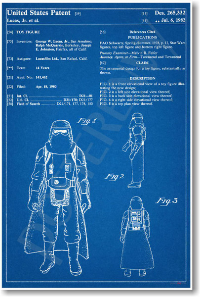 Star Wars - Hoth Storm Trooper Patent - NEW Famous Invention Patent Poster (fa146) PosterEnvy