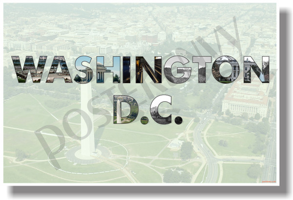 Washington, DC - NEW U.S State Travel Poster (tr580) Capitol Monument PosterEnvy Gift Artwork