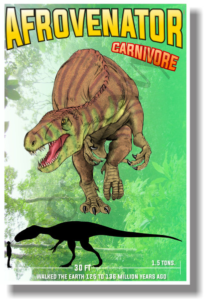 Afrovenator - Carnivore - NEW Dinosaur Science Poster (an228) PosterEnvy 