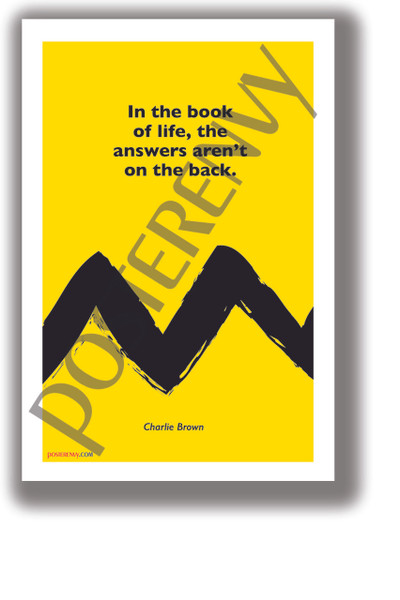 In the Book of Life - Charlie Brown - NEW Funny Novelty Peanuts Poster