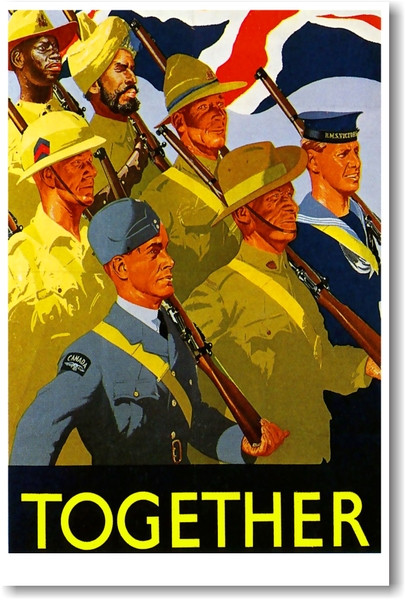 Together - Vintage WW2 Reproduction Poster