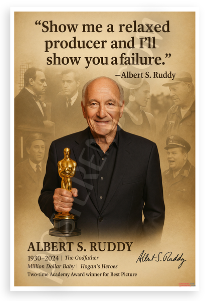 Albert S. Ruddy 'Relaxed Producer Failure' Quote 12"x18" US Made Poster