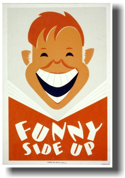Funny Side Up - NEW Vintage WPA Poster