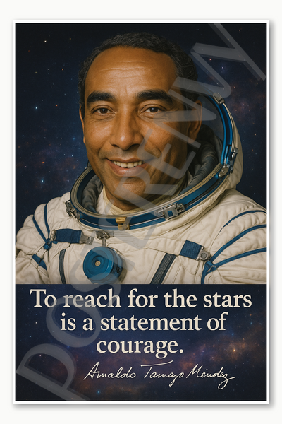 Arnaldo Tamayo Méndez African American Astronaut NASA Poster - 18 inch x 12 inch