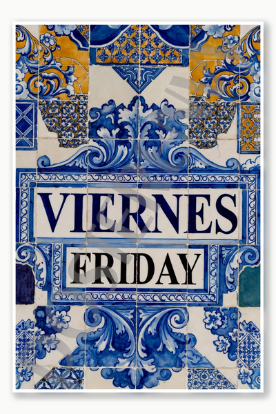 Friday - Viernes Poster - 18 inch x 12 inch