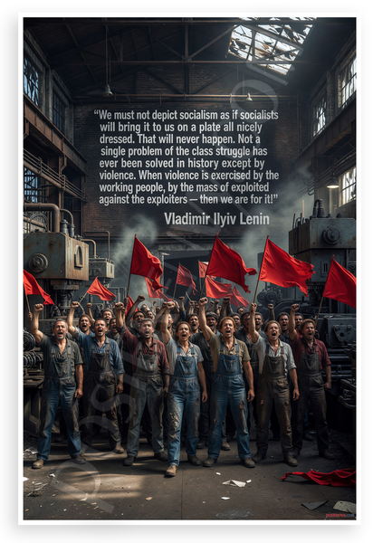 Vladimir Lenin "We Must Not Depict Socialism" Revolutionary 12x18 US Made Poster