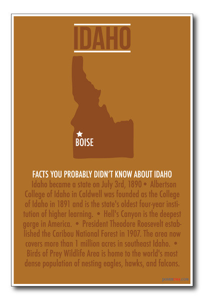 Idaho - NEW U.S Travel Poster