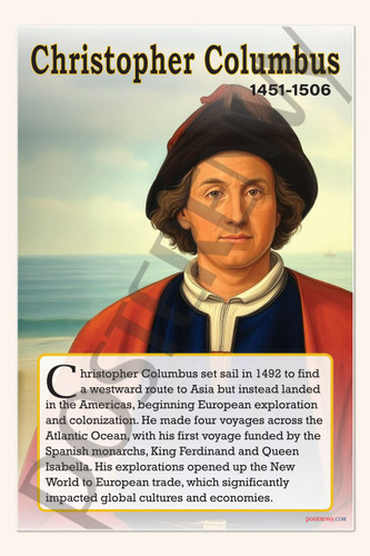 Christopher Columbus - Explorer & Navigator - Biography Poster 18