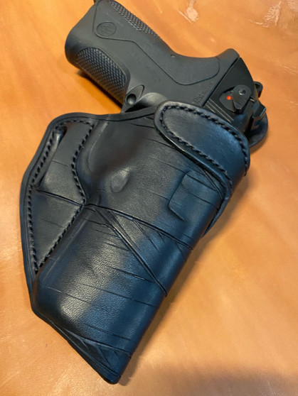 Black (carved bandage weave)