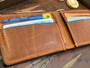 Bifold - 4 Card Slots - Orange Stitching