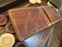 Bifold - 4 Card Slots - Green Stitching