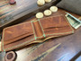 Bifold - 4 Card Slots - Green Stitching