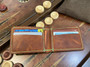 Bifold - 4 Card Slots - Green Stitching