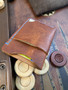 Card Holder - 3 Slots - Blue Stitching