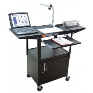 Drop Shelf A/V Cart