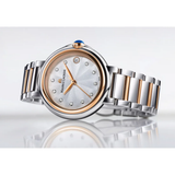 Maurice Lacroix Fiaba Date 32mm con esfera blanca y acabado bicolor en acero y PVD oro rosa