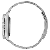 Vista lateral del Citizen Diver’s Automatic 200 mt NY0084-89E con caja de acero inoxidable