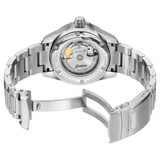 Vista trasera del Certina DS Action GMT Powermatic 80 C032.929.11.051.00 con movimiento automático visible y brazalete de acero