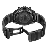 Vista trasera del Certina DS Action Chrono C048.417.33.201.00 con caja y brazalete de acero negro