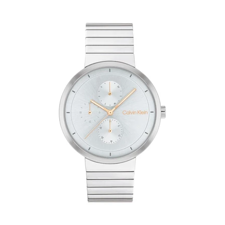 Reloj Calvin Klein Create 25100032 para mujer con esfera azul hielo y brazalete de acero inoxidable