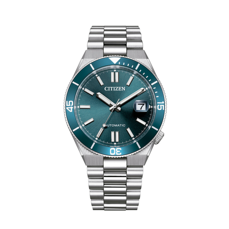 Reloj Citizen Tsuyosa Shore NJ0231-56L automático con esfera azul turquesa y brazalete de acero inoxidable