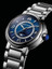 Maurice Lacroix Fiaba Moonphase 32mm con esfera azul, diamantes y brazalete de acero inoxidable